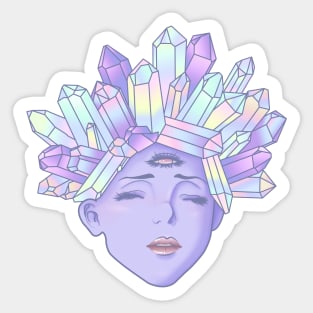 Neon Girl Sticker